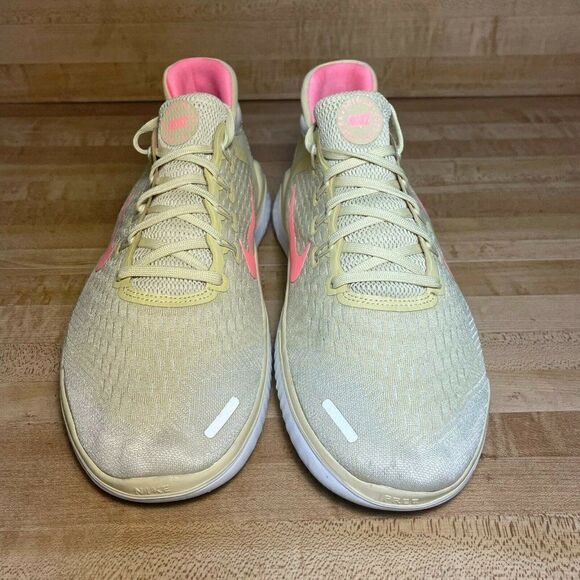 Nike Free RN 2018 Womens Round Toe Running Shoes Yellow Size US 11 A01911-700 - Picture 2 of 7